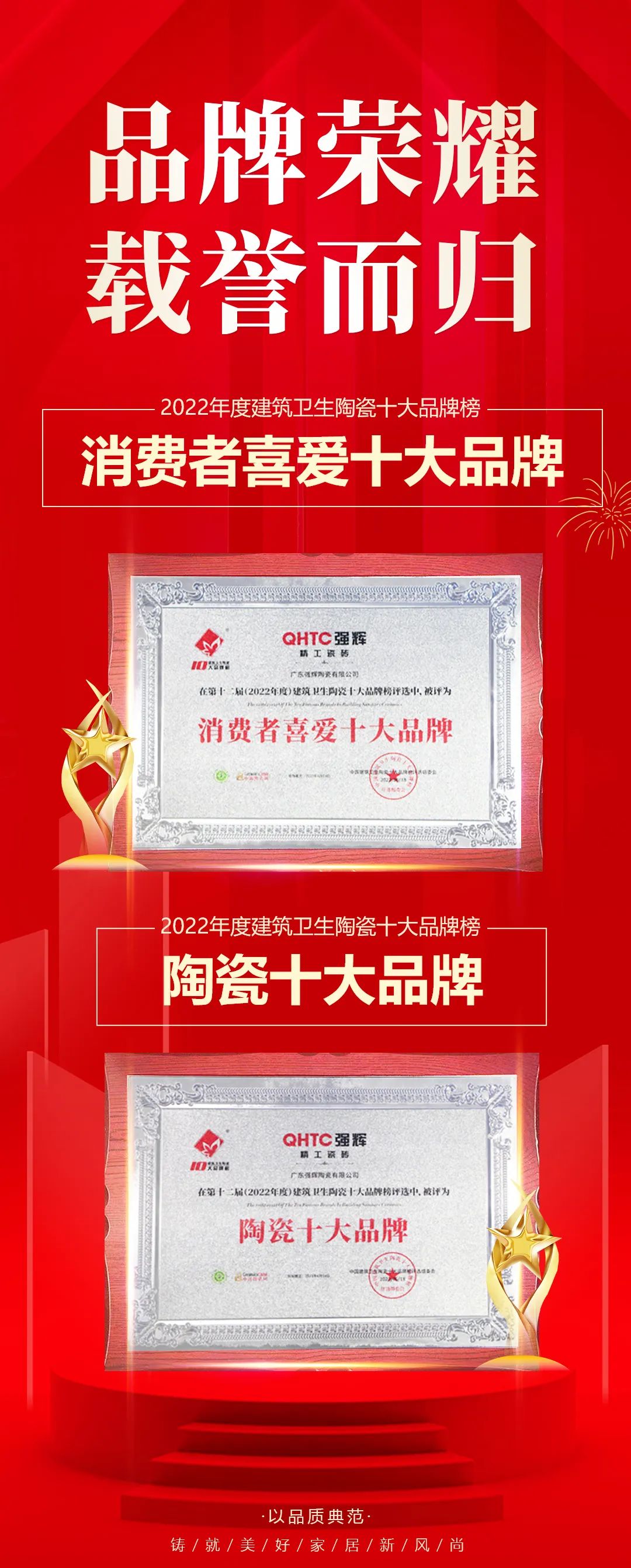 喜讯！花季传媒视频播放软件品牌荣获“陶瓷十大品牌”、“消费者喜爱十大品牌”奖项(图4)